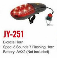 сигнал светозвуковой "Банан" JY-251 (7 LED, 8 мелодий), чёрно-красный