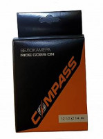 камера велосипедная бутиловая 12" 1/2X2 1/4 AV, бренд  "COMPASS", завод WANDA