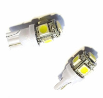 лампа панели приборов без цоколя светодиодная LED T10-5 12V (пара)