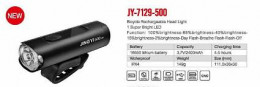 фара передняя бренд "VORON" JY-7129-500, 1 LED 500 люмен, USB зарядка, 8 режимов работы, с функцией 