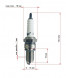 свеча зажигания 4Т D8TC (мотоциклы CB, CG 150-300) brammo